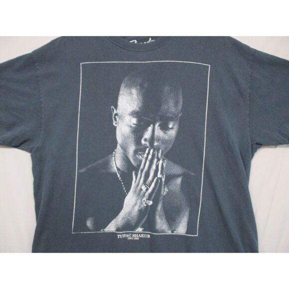 Bravado Tupac Graphic Print T-Shirt Black Men Size | XL - Picture 2 of 7